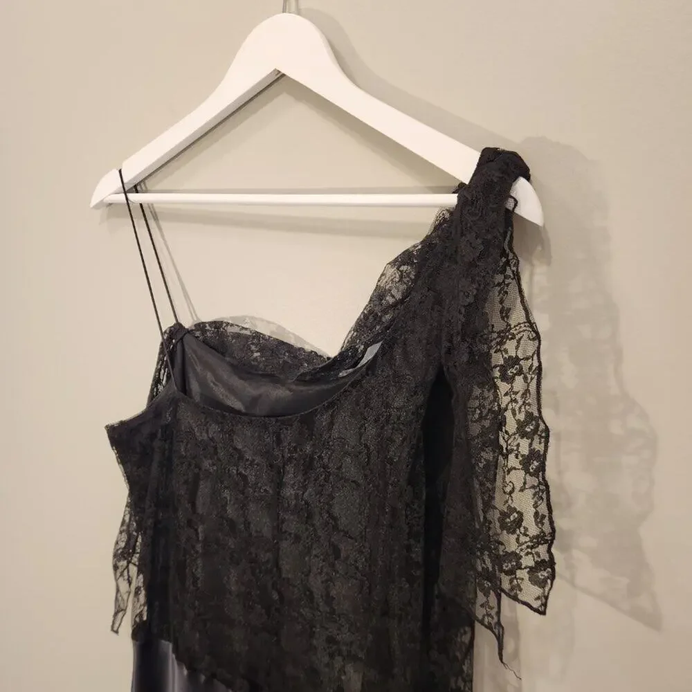 Laundry by Shelli Segal Vintage LBD Grunge Whimisigoth Fairygoth Witchy - Size 8